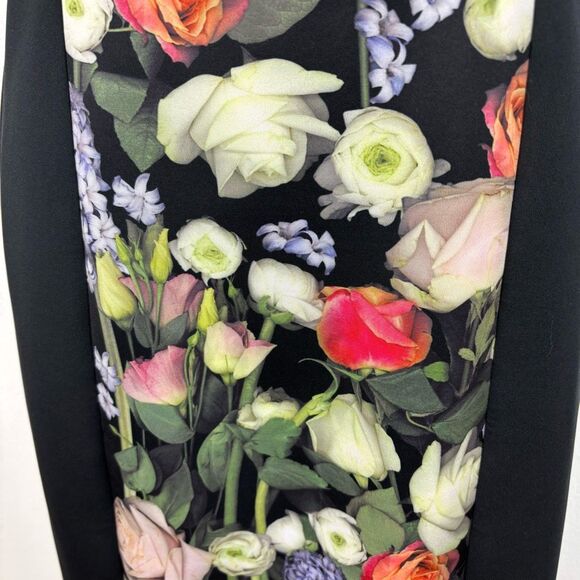 Ted Baker Akva Kensington Buckle floral bodycon dress Size 4 - Picture 4 of 10